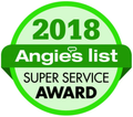 A 2018 angie 's list super service award sticker