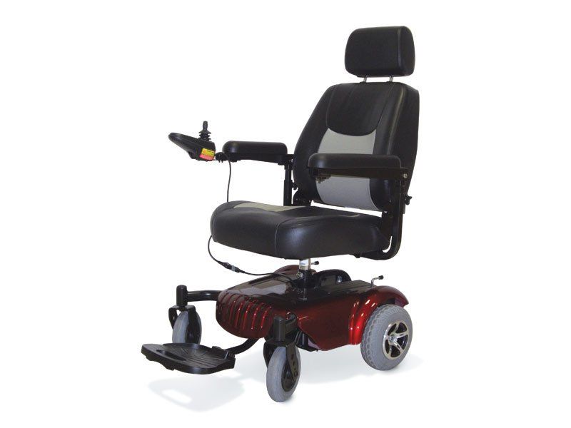 Sedia a rotelle con supporti per la testa