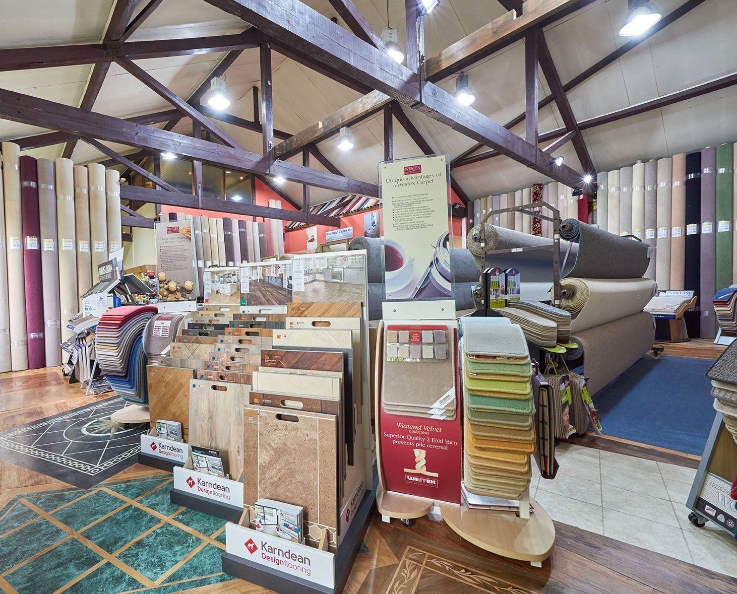 Carpet and hard flooring showroom