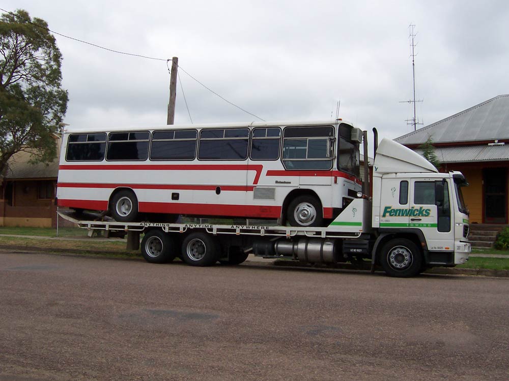 towing a bus