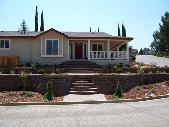 Retaining Walls — Stone Pergola in Winters, CA Retaining Walls — Stone Pergola in Winters, CA