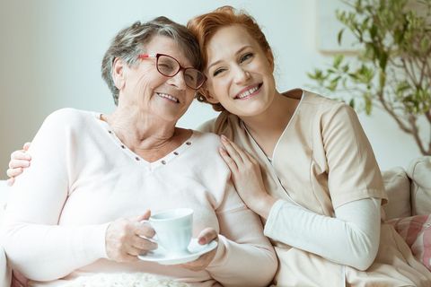 Old Woman And Her Caregiver — Louisville, KY — Assurance Home & Convalescent Care, Inc. Old Woman And Her Caregiver — Louisville, KY — Assurance Home & Convalescent Care, Inc.