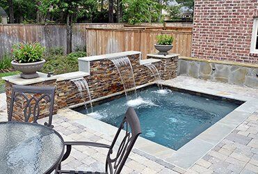 Small Pool With Free Flow Water — Staunton, VA — Valley Pool & Spa Small Pool With Free Flow Water — Staunton, VA — Valley Pool & Spa