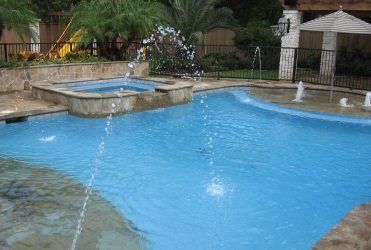 Pool With Fountain — Staunton, VA — Valley Pool & Spa Pool With Fountain — Staunton, VA — Valley Pool & Spa