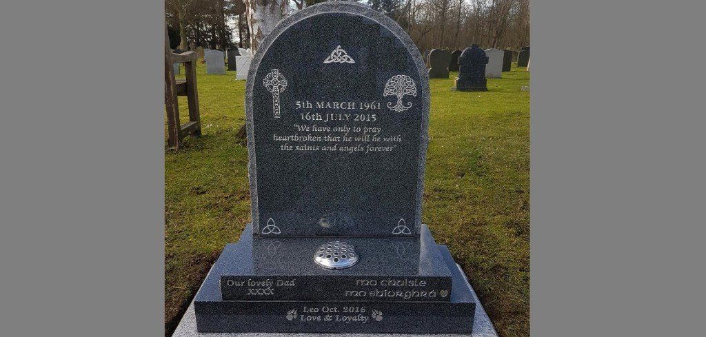 Memorial stone installed