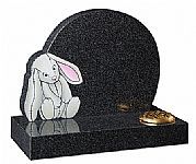 memorial with a bunny to personalise design
