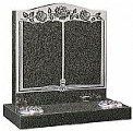 floral engraving on memorial stone