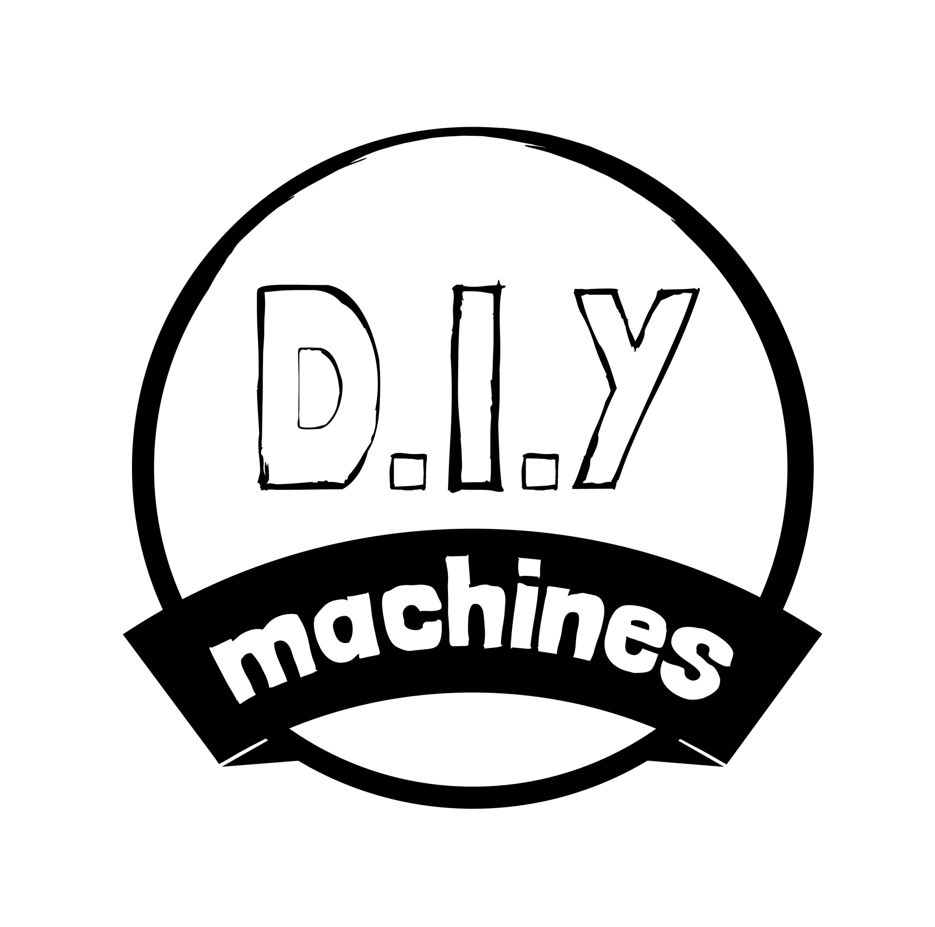 A circular logo with the text 