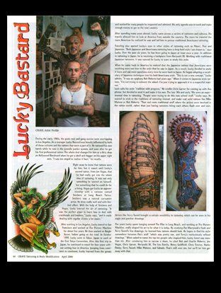 Crave Magazine, featuring Lucky Bastard