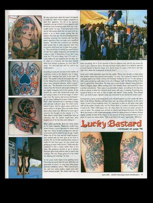Crave Magazine, featuring Lucky Bastard