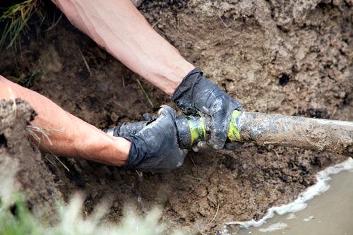 fixing underground water line