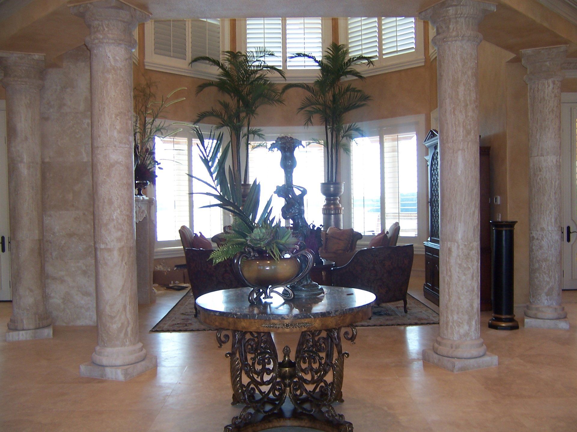 formal entryway construction
