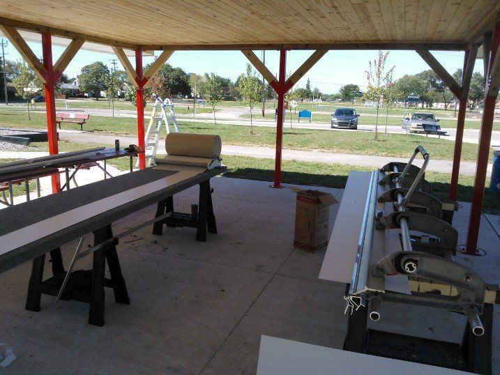 work in the park