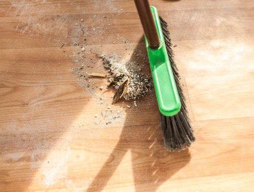 Wooden floor cleaning