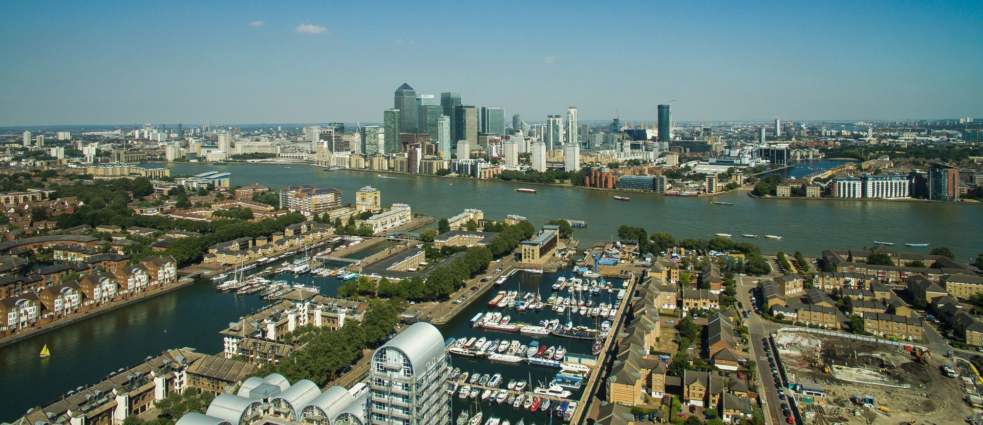 Central London drone picture.