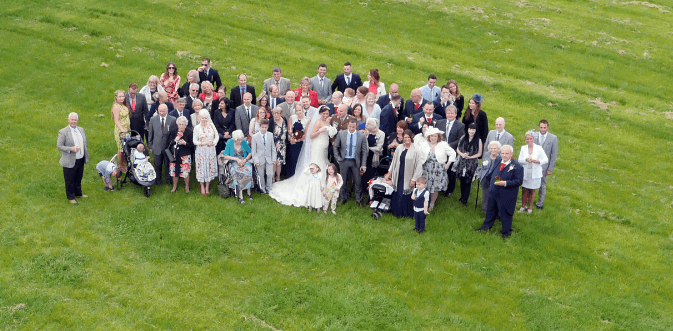 Drone photo - Wedding