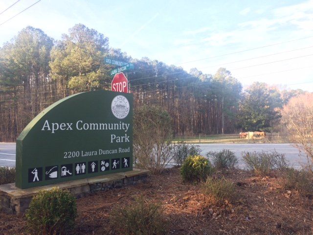 Apex Community Park Sign
