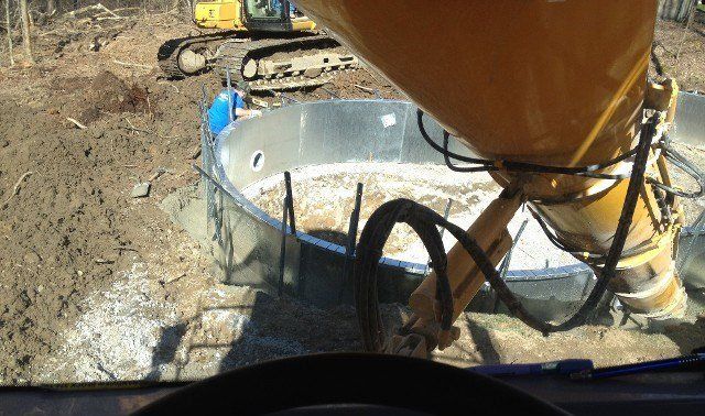 Mixing Cement  - Concrete Foundation in Schenectady, NY