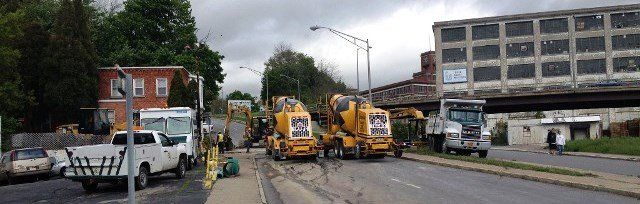 Two Concrete Trucks - Concrete Foundation in Schenectady, NY