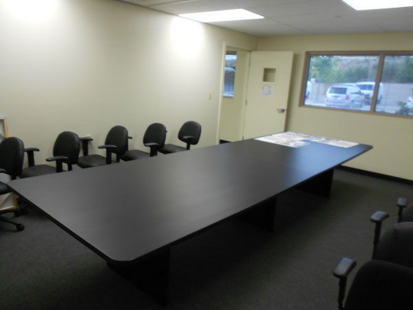 Conference room cleaned by professional