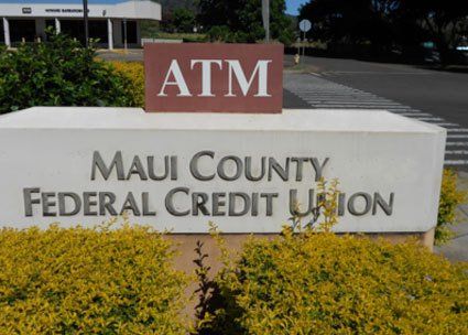 Maui County Federal Credit Union sign