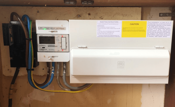 A domestic fusebox