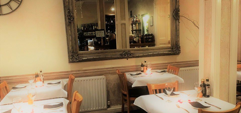 Inside El Castello restaurant