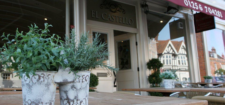 Tables outside El Castello resataurant