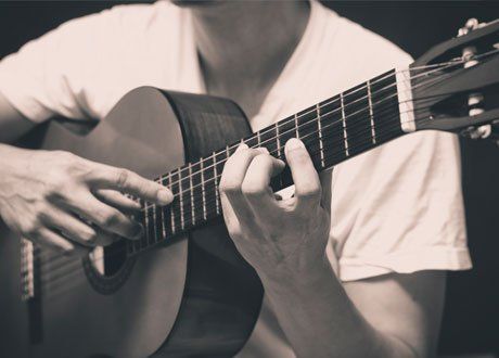 guitar being played