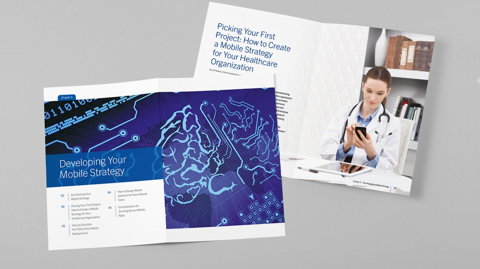 Mobile Health magazine creative design & print
