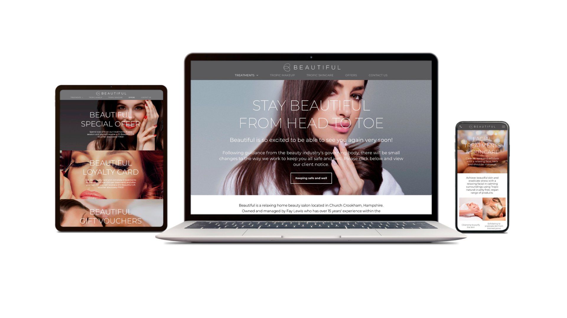 Website design & development, website hosting, responsive optimised website