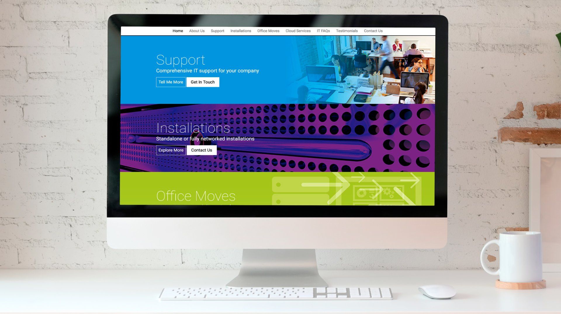 Responsive website design & development, branding design