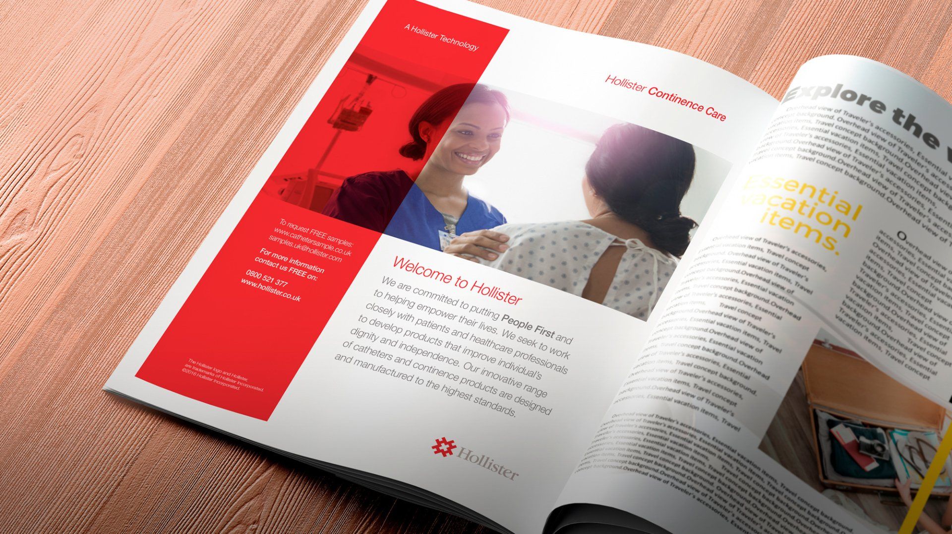 Magazine advertising design