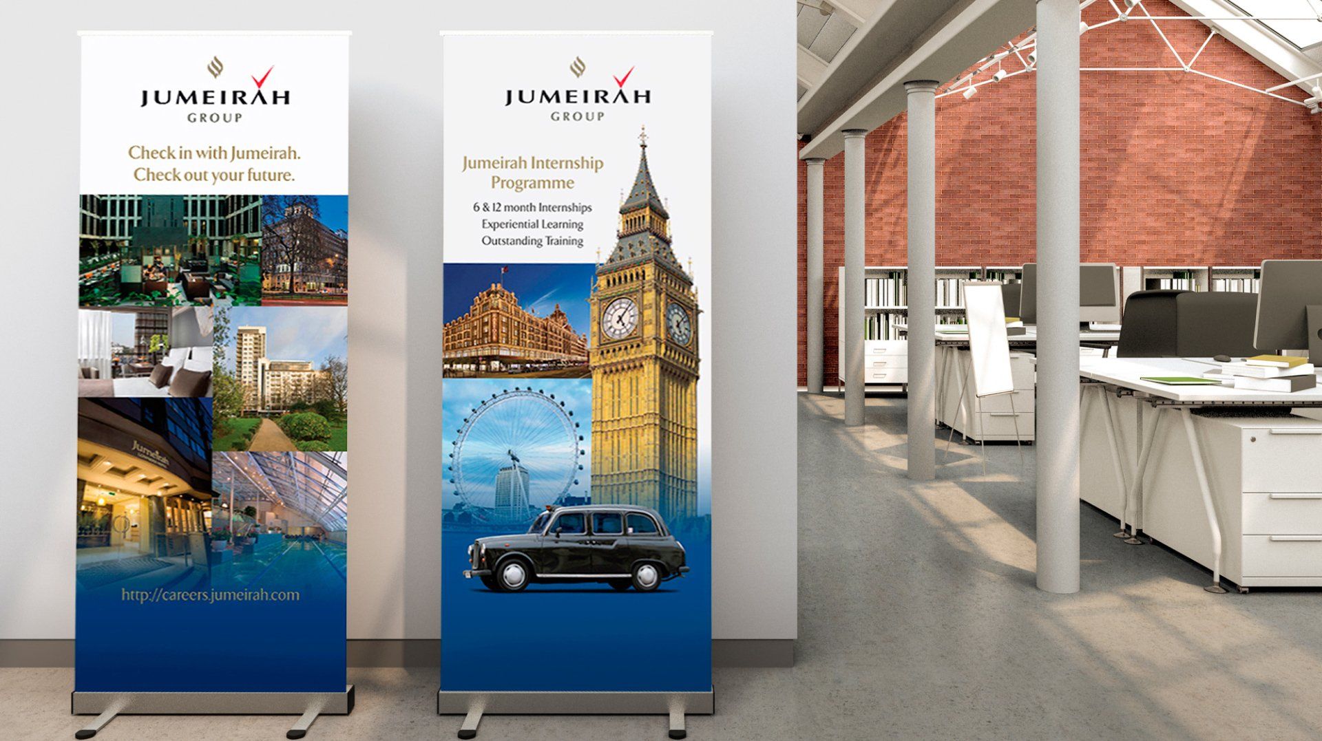 Banner stand, pop-up graphics design & print