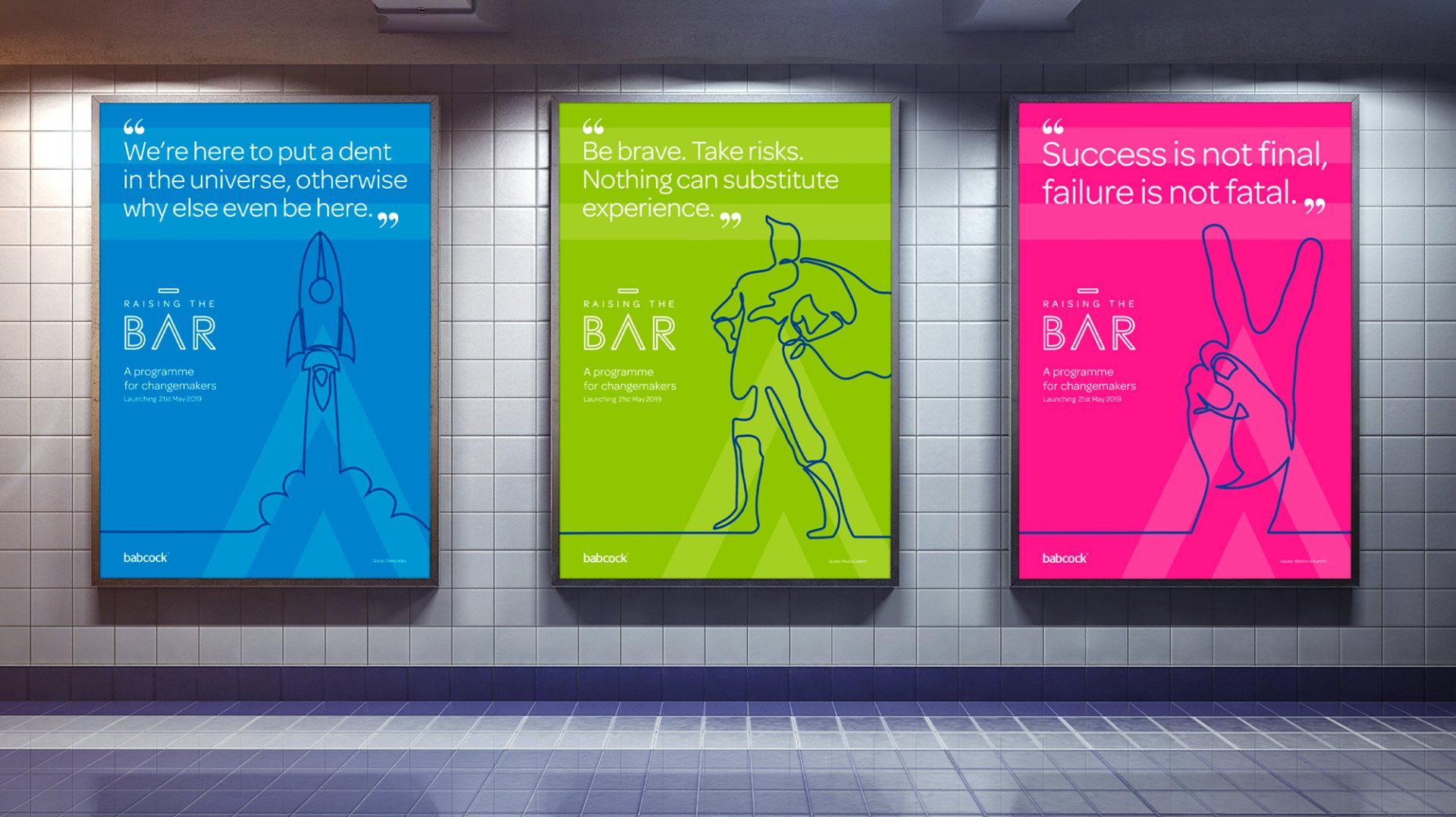 Large format teaser posters