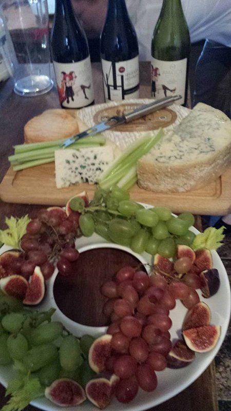 Fresh fruit & cheese for an office lunch