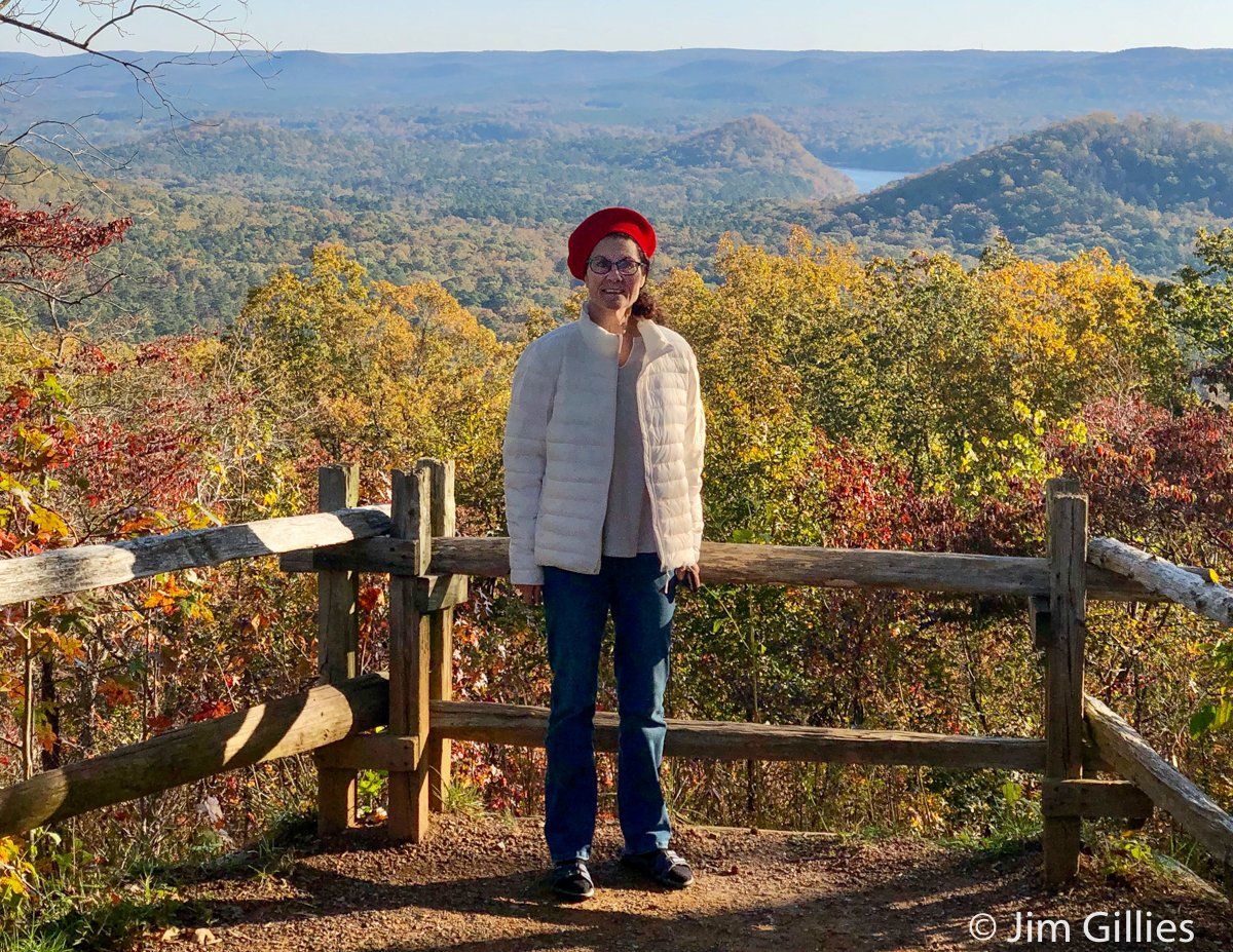 Kat on top of Morrow Mountain