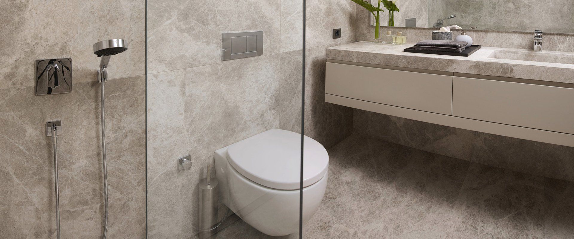 Complete bathroom installation