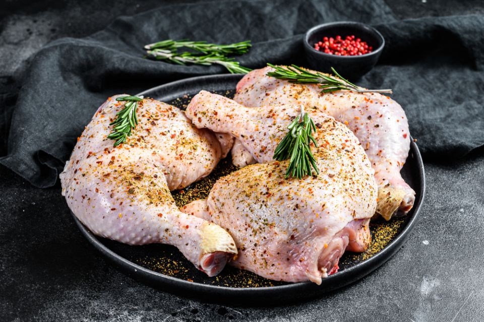 marinated meat pieces