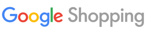 A google shopping logo on a white background.