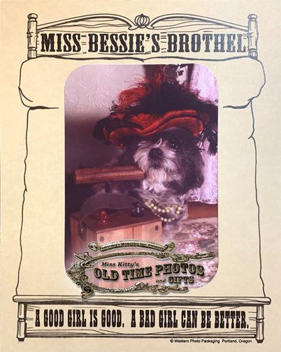 A poster with a picture of a dog and the words 