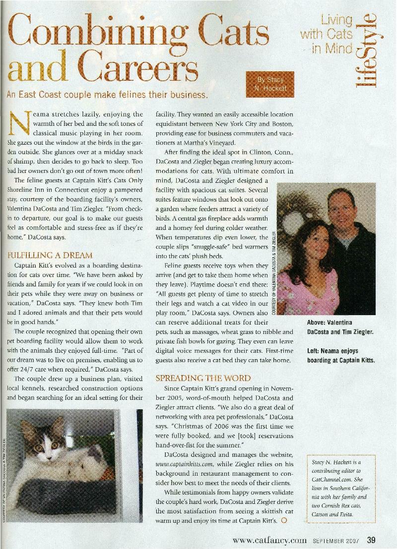 Magazine, WTNH & news articlesin print media