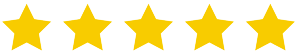 Five yellow stars arranged in a horizontal row.
