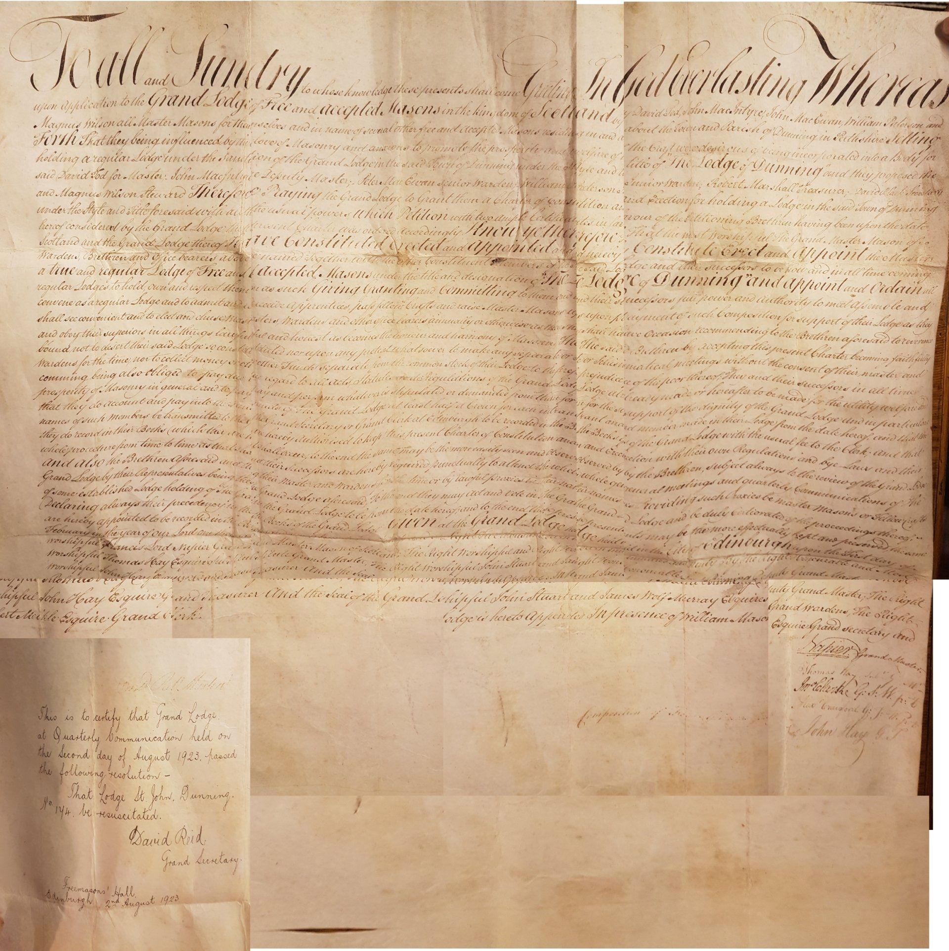 Lodge 174 Charter