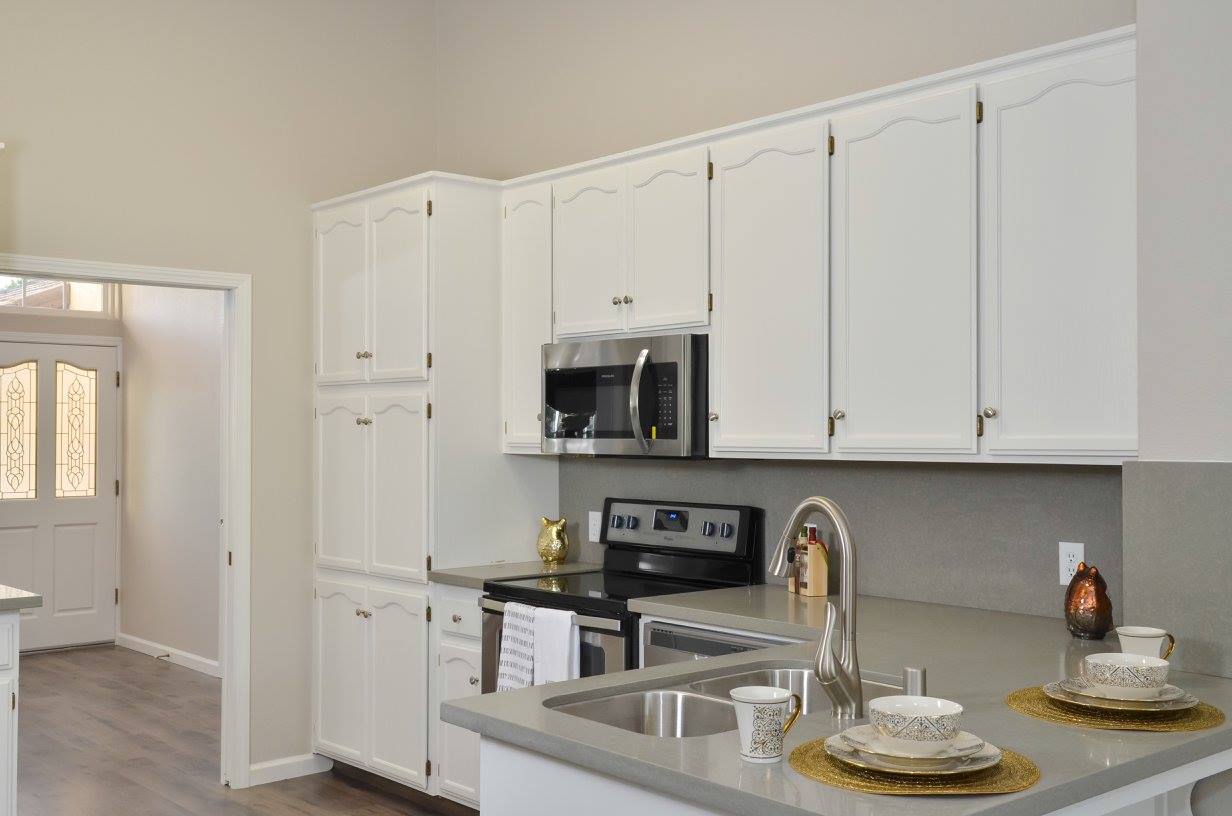 Painted White — White Kitchen in Merced, CA