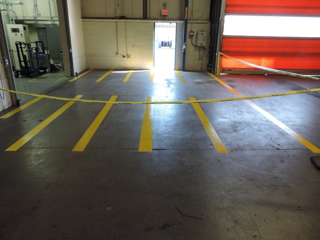 Floor Paints —  Yellow Floor Signs in Merced, CA