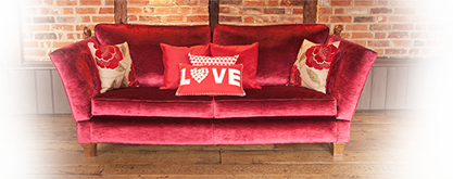 red sofa