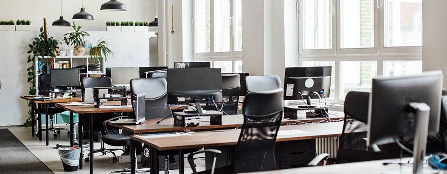 Office space with desks and chairs | Omega Tech Property LLC