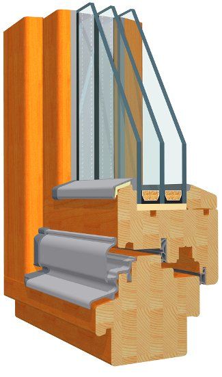 COMFORT 90-STABIL HOLZFENSTER