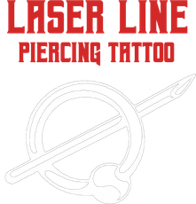 laser line piercing tattoo